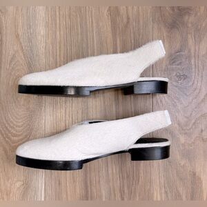 Creatures of Comfort Fur Slingback Flats Size 39 EU Made in Italy